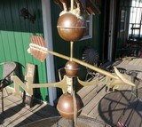 ANTIQUE COPPER FLYING EAGLE WEATHER VANE from COLLECTING TEXAS - 9 of 13