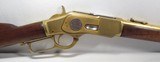 JACK CASE 101 RANCH GOLD PLATED WINCHESTER 1873 SADDLE RING CARBINE from COLLECTING TEXAS – COMES with VINTAGE POCKET WATCH - 3 of 24