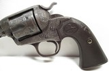 FACTORY ENGRAVED COLT BISLEY MODEL S.A.A. REVOLVER from COLLECTING TEXAS – SHIPPED to BEAUMONT, TEXAS in 1906 - 2 of 21