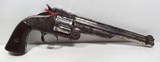 VERY EARLY S&W MODEL 3 AMERICAN SINGLE ACTION 44 REVOLVER from COLLECTING TEXAS – CIRCA 1872 - NICKEL - 4 of 15