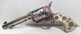 FACTORY ENGRAVED COLT SINGLE ACTION ARMY .45 REVOVLER with TEXAS FAMILY & TEXAS RANGER HISTORY from COLLECTING TEXAS - 6 of 25