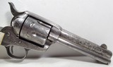 FACTORY ENGRAVED COLT S.A.A. 45 REVOLVER from COLLECTING TEXAS – SHIPPED to ARIZONA, TERRITORY in 1908 – SILVER FINISH and PEARL GRIPS - 3 of 18