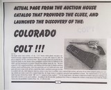 ANTIQUE COLT S.A.A. 45 REVOLVER with COLORADO HISTORY from COLLECTING TEXAS – VOLUMES of RESEARCH and DOCUMENTATION - 23 of 25
