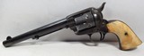FINE ANTIQUE COLT S.A.A. 45 REVOLVER from COLLECTING TEXAS – MADE 1890 – FACTORY LETTER – IVORY GRIPS - 4 of 18