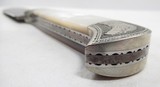 BEAUTIFUL CUSTOM ENGRAVED BOB JONES MADE KNIFE with FLORAL PATTERN TOOLED LEATHER SHEATH from COLLECTING TEXAS - 16 of 22