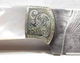 BEAUTIFUL CUSTOM ENGRAVED BOB JONES MADE KNIFE with FLORAL PATTERN TOOLED LEATHER SHEATH from COLLECTING TEXAS - 11 of 22