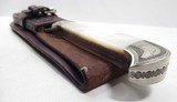 BEAUTIFUL CUSTOM ENGRAVED BOB JONES MADE KNIFE with FLORAL PATTERN TOOLED LEATHER SHEATH from COLLECTING TEXAS - 20 of 22