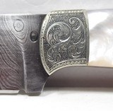 BEAUTIFUL CUSTOM ENGRAVED BOB JONES MADE KNIFE with FLORAL PATTERN TOOLED LEATHER SHEATH from COLLECTING TEXAS - 5 of 22