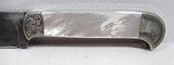 BEAUTIFUL CUSTOM ENGRAVED BOB JONES MADE KNIFE with FLORAL PATTERN TOOLED LEATHER SHEATH from COLLECTING TEXAS - 3 of 22