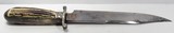 J. GILL, PERCY STREET LONDON MADE BOWIE KNIFE from COLLECTING TEXAS - 12 of 20