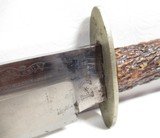 FINE LARGE ENGLISH BOWIE KNIFE by GEORGE WOSTENHOLM from COLLECTING TEXAS – I*XL CIVIL WAR ERA 10” CLIP-POINT BLADE - 4 of 14