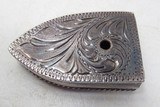 OUTSTANDING 4-PIECE RANGER BUCKLE SET by BEN THROWBRIDGE of SAN ANGELO, TEXAS from COLLECTING TEXAS – STERLING SILVER and 10K GOLD with 6 RUBIES - 8 of 15
