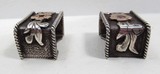 OUTSTANDING 4-PIECE RANGER BUCKLE SET by BEN THROWBRIDGE of SAN ANGELO, TEXAS from COLLECTING TEXAS – STERLING SILVER and 10K GOLD with 6 RUBIES - 11 of 15