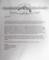 “REGISTERED” SMITH & WESSON .357 MAGNUM REVOLVER from COLLECTING TEXAS – MADE 1939 – FACTORY LETTER - 21 of 21