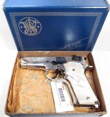 FACTORY ENGRAVED SMITH & WESSON MODEL 59 SEMI-AUTO from COLLECTING TEXAS – PEARL GRIPS – MADE 1979 - 1 of 20