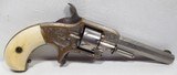 FINE ANTIQUE WHITNEYVILLE ARMORY REVOLVER – FACTORY ENGRAVED with IVORY GRIPS from COLLECTING TEXAS – No.1 SIZE NICKEL PLATED .22 CAL. in PERIOD CASE - 5 of 16