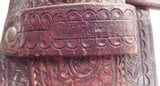 SHELTON PAYNE BELT – HOLSTER – KNIFE SHEATH from COLLECTING TEXAS – ALL THREE PIECES MARKED “SHELTON PAYNE ARMS CO. – EL PASO, TEXAS” - 4 of 12