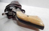 FINE TOOLED HOLSTER MARKED “L.A. SESSUMS – MAKER – LONGVIEW, TEXAS” from COLLECTING TEXAS – MADE for 4 3/4” COLT S.A.A. REVOLVER - 6 of 8