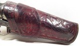 FINE TOOLED HOLSTER MARKED “L.A. SESSUMS – MAKER – LONGVIEW, TEXAS” from COLLECTING TEXAS – MADE for 4 3/4” COLT S.A.A. REVOLVER - 2 of 8