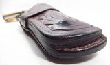 FINE TOOLED HOLSTER MARKED “L.A. SESSUMS – MAKER – LONGVIEW, TEXAS” from COLLECTING TEXAS – MADE for 4 3/4” COLT S.A.A. REVOLVER - 5 of 8
