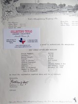 FACTORY ENGRAVED TEXAS SHIPPED COLT S.A.A. 44-40 REVOLVER from COLLECTING TEXAS – “COLT FRONTIER SIX SHOOTER” – MADE 1900 - 18 of 18