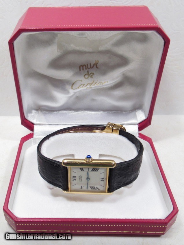 FINE CARTIER TANK MUST WATCH from COLLECTING TEXAS ORIGINAL