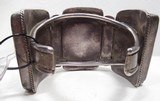 MUSEUM WORTHY HUGE NAVAJO OLD PAWN BRACELET from COLLECTING TEXAS – SUPERIOR QUALITY NAVAJO BRACELET with 3 LARGE STONES and 8 SMALL STONES - 3 of 6