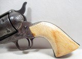 SUPER RARE L.D. NIMSCHKE ENGRAVED COLT .44 RIMFIRESINGLE ACTION ARMY REVOLVER from COLLECTING TEXAS – MADE 1877 - 2 of 18