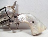 RARE ANTIQUE L.D. NIMSCHKE ENGRAVED COLT S.A.A. REVOLVER from COLLECTING TEXAS – MADE 1884 – SILVER PLATED - 2 of 17
