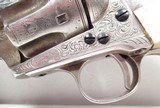 RARE ANTIQUE L.D. NIMSCHKE ENGRAVED COLT S.A.A. REVOLVER from COLLECTING TEXAS – MADE 1884 – SILVER PLATED - 3 of 17