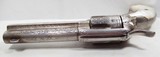RARE ANTIQUE L.D. NIMSCHKE ENGRAVED COLT S.A.A. REVOLVER from COLLECTING TEXAS – MADE 1884 – SILVER PLATED - 17 of 17