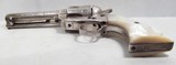 RARE ANTIQUE L.D. NIMSCHKE ENGRAVED COLT S.A.A. REVOLVER from COLLECTING TEXAS – MADE 1884 – SILVER PLATED - 12 of 17