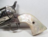 FACTORY ENGRAVED TEXAS SHIPPED COLT S.A.A. REVOLVER from COLLECTING TEXAS – FACTORY LETTER – TEXAS HISTORY – with HOLSTER - 5 of 25