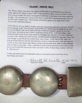 “PLAINS” INDIAN BELT from COLLECTING TEXAS – NICKEL SILVER BELT with 9 CONCHAS and RECTANGULAR BUCKLE – JOHN WAYNE MOVIE PROP - 5 of 6