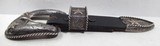 SUNSET TRAILS RANGER BUCKLE SET SOLD by CURIOUS GEORGE of ASPEN, COLORADO from COLLECTING TEXAS – 3-PIECE SET in STERLING SILVER and 10K GOLD - 6 of 12