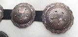 NICE STERLING SILVER CONCHA BELT with STARS from COLLECTING TEXAS - 3 of 5