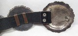 NICE STERLING SILVER CONCHA BELT with STARS from COLLECTING TEXAS - 4 of 5