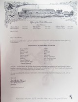 NICE COLT S.A.A. REVOLVER from COLLECTING TEXAS – SHIPPED in 1883 – “COLT FRONTIER SIX SHOOTER” ETCH PANEL – FACTORY LETTER - 20 of 20