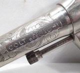 FACTORY ENGRAVED COLT ARMY SPECIAL REVOLVER from COLLECTING TEXAS – SHIPPED 1915 - .41 CALIBER - 10 of 21