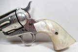 FACTORY ENGRAVED COLT S.A.A. 45 REVOLVER from COLLECTING TEXAS – MADE 1903 – PEARL GRIPS – FACTORY LETTER - 2 of 20