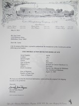 STUNNING COLT MODEL 1878 – .45 CALIBER REVOLVER from COLLECTING TEXAS – SHIPPED to OKLAHOMA TERRITORY in 1903 - 17 of 17