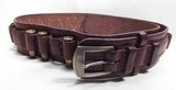 FINE CONDITION CARTRIDGE BELT MARKED “NOBBY HARNESS CO. – FORT WORTH, TEXAS” from COLLECTING TEXAS – 26 LARGE LOOPS - 1 of 9