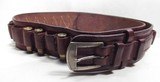FINE CONDITION CARTRIDGE BELT MARKED “NOBBY HARNESS CO. – FORT WORTH, TEXAS” from COLLECTING TEXAS – 26 LARGE LOOPS