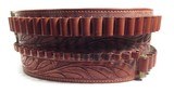BEAUTIFUL CARTRIDGE BELT MADE by EL PASO SADDLERY from COLLECTING TEXAS – PLATED MONTANA SILVERSMITHS HARDWARE - 15 of 15