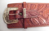BEAUTIFUL CARTRIDGE BELT MADE by EL PASO SADDLERY from COLLECTING TEXAS – PLATED MONTANA SILVERSMITHS HARDWARE - 2 of 15