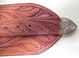 BEAUTIFUL CARTRIDGE BELT MADE by EL PASO SADDLERY from COLLECTING TEXAS – PLATED MONTANA SILVERSMITHS HARDWARE - 9 of 15