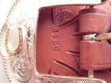 BEAUTIFUL CARTRIDGE BELT MADE by EL PASO SADDLERY from COLLECTING TEXAS – PLATED MONTANA SILVERSMITHS HARDWARE - 3 of 15