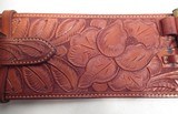 BEAUTIFUL CARTRIDGE BELT MADE by EL PASO SADDLERY from COLLECTING TEXAS – PLATED MONTANA SILVERSMITHS HARDWARE - 4 of 15