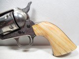 ANTIQUE TEXAS COLT 45 S.A.A. REVOLVER from COLLECTING TEXAS – NICKEL with IVORY GRIPS - SHIPPED in 1881 – HOLSTER INCLUDED - 2 of 21