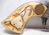 ANTIQUE COLT S.A.A. 45 REVOLVER from COLLECTING TEXAS – FACTORY ENGRAVED – SHIPPED 1888 – IVORY GRIPS - 3 of 19
